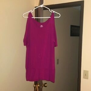 Mossimo Short Sleeved Open Shoulder Top